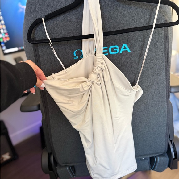 Abercrombie & Fitch Tops - Abercrombie & Fitch Cream Halter Top